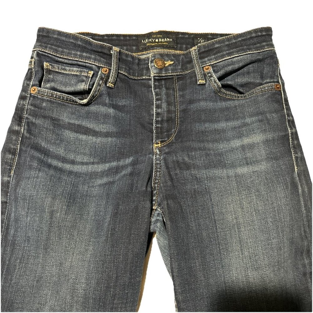 Lucky Brand Jeans Womens 4 27 Blue Ava Skinny Mid Rise Ankle Denim - Picture 1 of 6